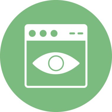 Web tarayıcı simgesi, vektör illüstrasyon tasarımı