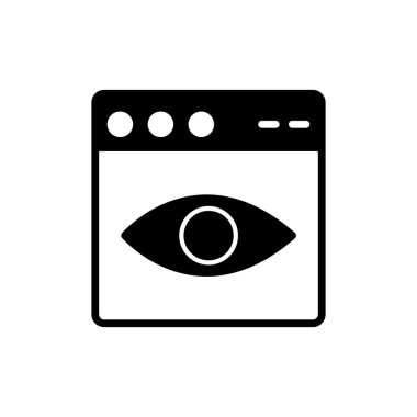 Web tarayıcı simgesi, vektör illüstrasyon tasarımı