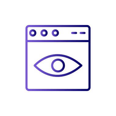 Web tarayıcı simgesi, vektör illüstrasyon tasarımı