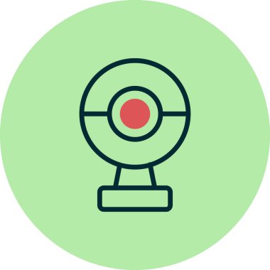 Basit web arayüzü simgesi, vektör illüstrasyonu