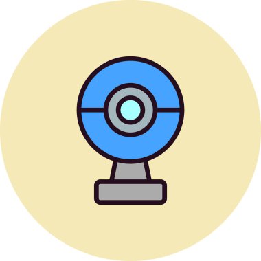 Basit web arayüzü simgesi, vektör illüstrasyonu