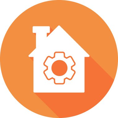 ev basit simgesi, vektör çizim