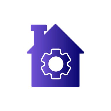 ev basit simgesi, vektör çizim