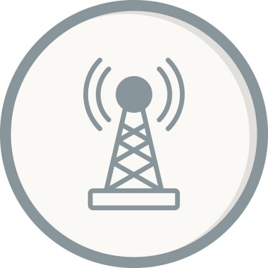 Sinyal kulesi ikon vektör çizim logo şablonu 