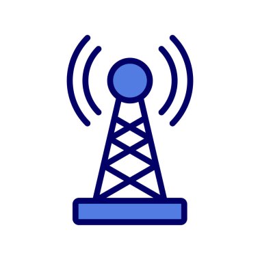 Sinyal kulesi ikon vektör çizim logo şablonu 