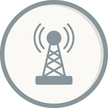 Sinyal kulesi ikon vektör çizim logo şablonu 