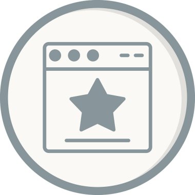 Web tarayıcı simgesi, vektör illüstrasyon tasarımı