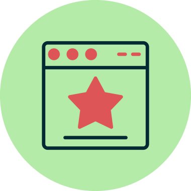 Web tarayıcı simgesi, vektör illüstrasyon tasarımı