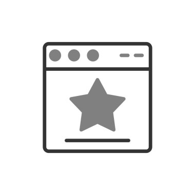 Web tarayıcı simgesi, vektör illüstrasyon tasarımı