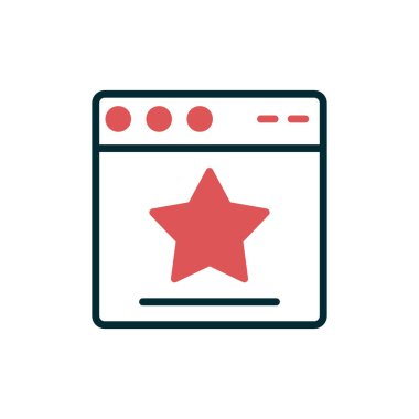 Web tarayıcı simgesi, vektör illüstrasyon tasarımı