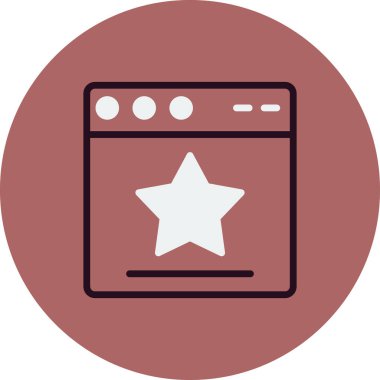 Web tarayıcı simgesi, vektör illüstrasyon tasarımı