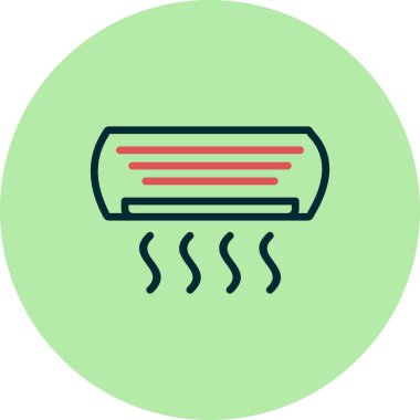 Klima basit simgesi, vektör çizim