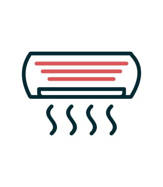 Klima basit simgesi, vektör çizim