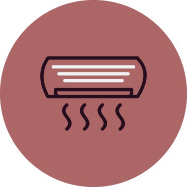 Klima basit simgesi, vektör çizim