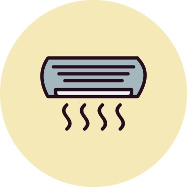 Klima basit simgesi, vektör çizim