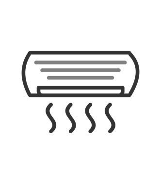 Klima basit simgesi, vektör çizim