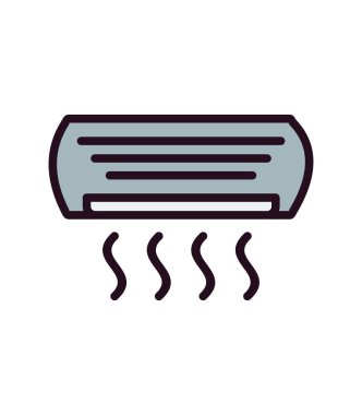 Klima basit simgesi, vektör çizim