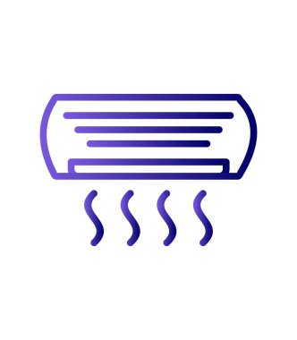 Klima basit simgesi, vektör çizim