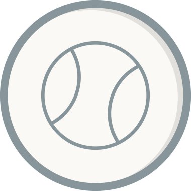 topu basit simgesi, vektör çizim