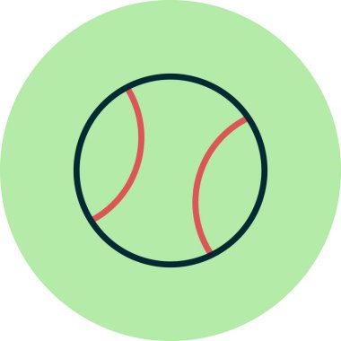 topu basit simgesi, vektör çizim