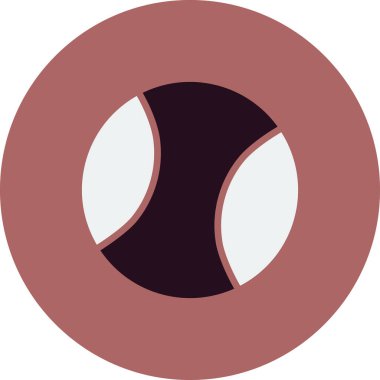 topu basit simgesi, vektör çizim