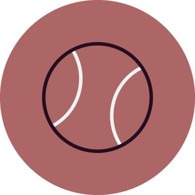 topu basit simgesi, vektör çizim