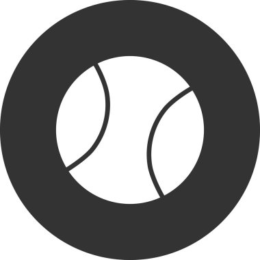 topu basit simgesi, vektör çizim