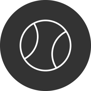 topu basit simgesi, vektör çizim