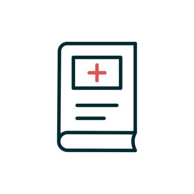 Kitap simgesi, modern vektör illüstrasyon tasarımı