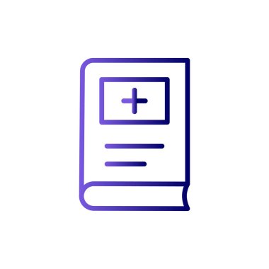 Kitap simgesi, modern vektör illüstrasyon tasarımı