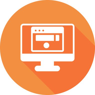 Basit simge, vektör illüstrasyonu taranıyor