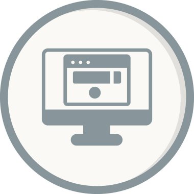 Basit simge, vektör illüstrasyonu taranıyor