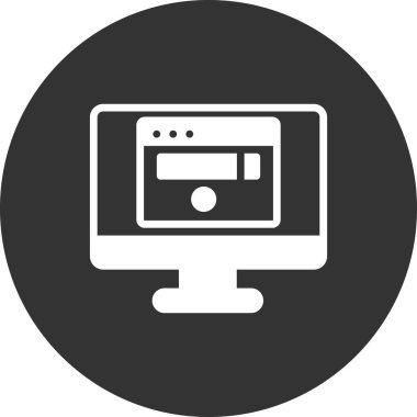 Basit simge, vektör illüstrasyonu taranıyor