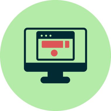 Basit simge, vektör illüstrasyonu taranıyor