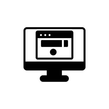 Basit simge, vektör illüstrasyonu taranıyor