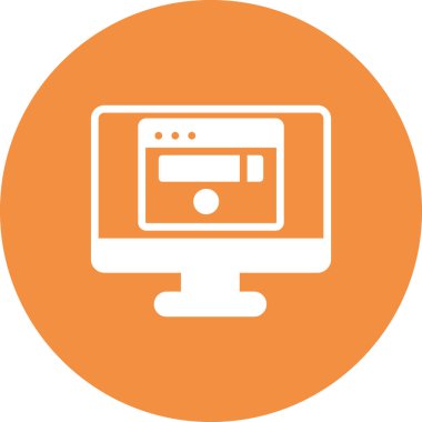 Basit simge, vektör illüstrasyonu taranıyor