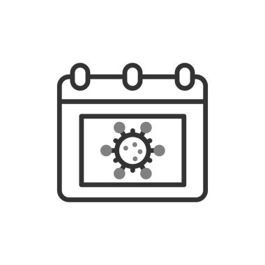 Takvim simgesi, vektör illüstrasyon tasarımı