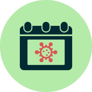 Takvim simgesi, vektör illüstrasyon tasarımı