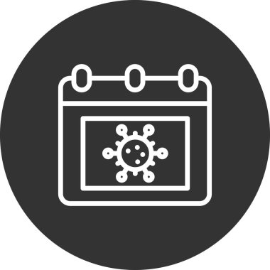 Takvim simgesi, vektör illüstrasyon tasarımı