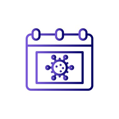 Takvim simgesi, vektör illüstrasyon tasarımı