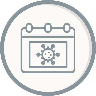 Takvim simgesi, vektör illüstrasyon tasarımı