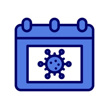 Takvim simgesi, vektör illüstrasyon tasarımı