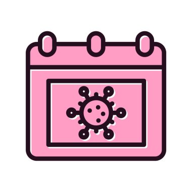 Takvim simgesi, vektör illüstrasyon tasarımı