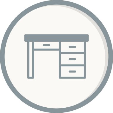 Web ve mobil uygulama tasarımınız için masa simgesi vektörü