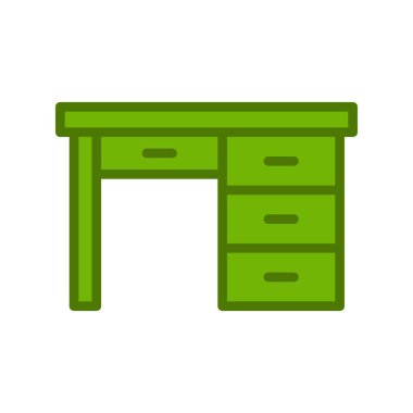 Web ve mobil uygulama tasarımınız için masa simgesi vektörü