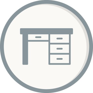 Web ve mobil uygulama tasarımınız için masa simgesi vektörü