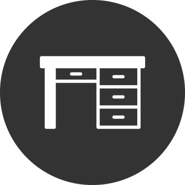 Web ve mobil uygulama tasarımınız için masa simgesi vektörü