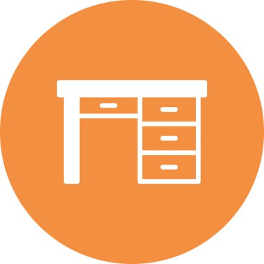 Web ve mobil uygulama tasarımınız için masa simgesi vektörü