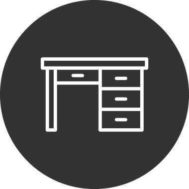 Web ve mobil uygulama tasarımınız için masa simgesi vektörü