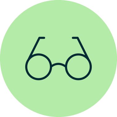 gözlük basit simge, vektör illüstrasyon